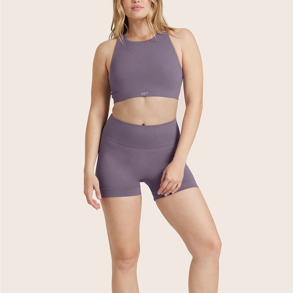 SET Active Sculptflex Power Bike Shorts Genesis Light Purple Size L